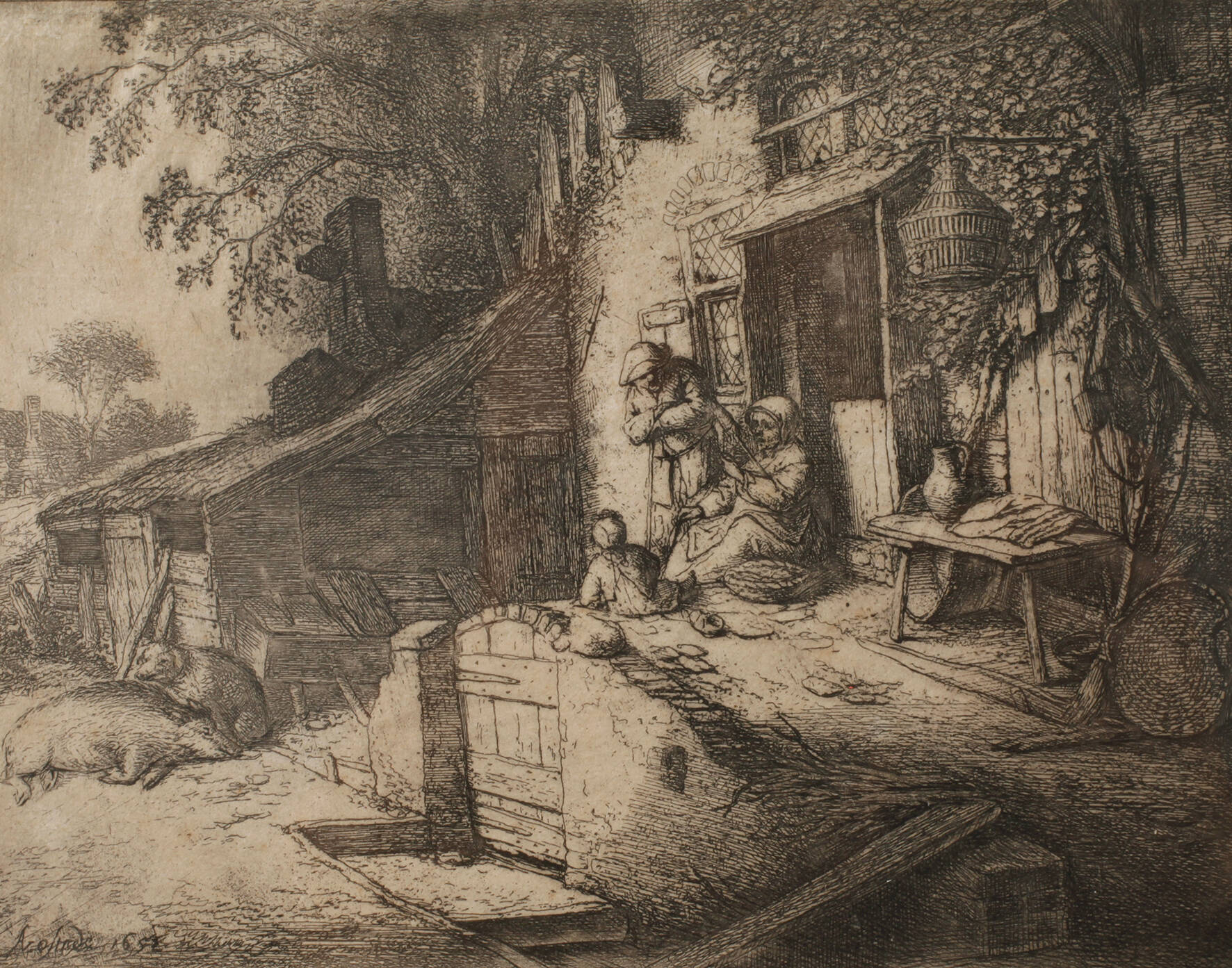 Adriaen van Ostade, Die Schweinehirten