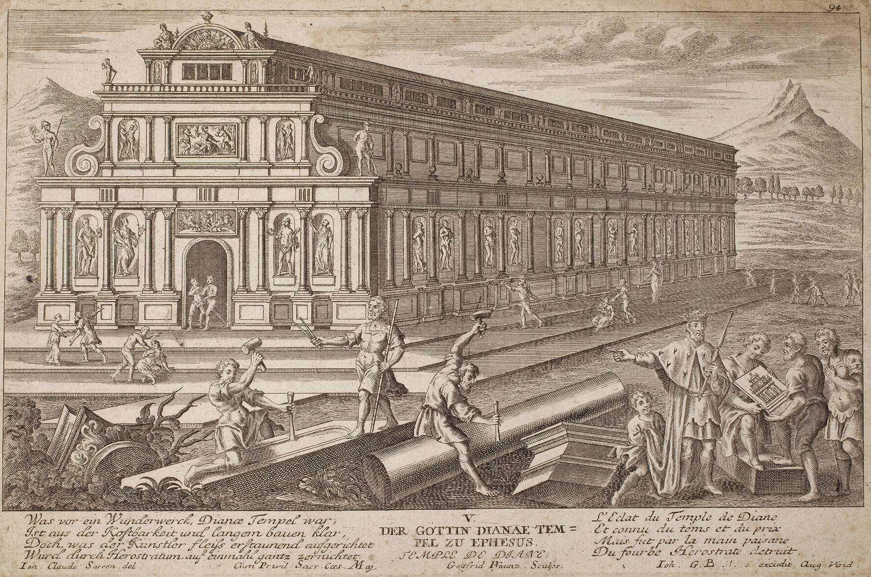 Gottfried Pfautz, Tempel des Artemis
