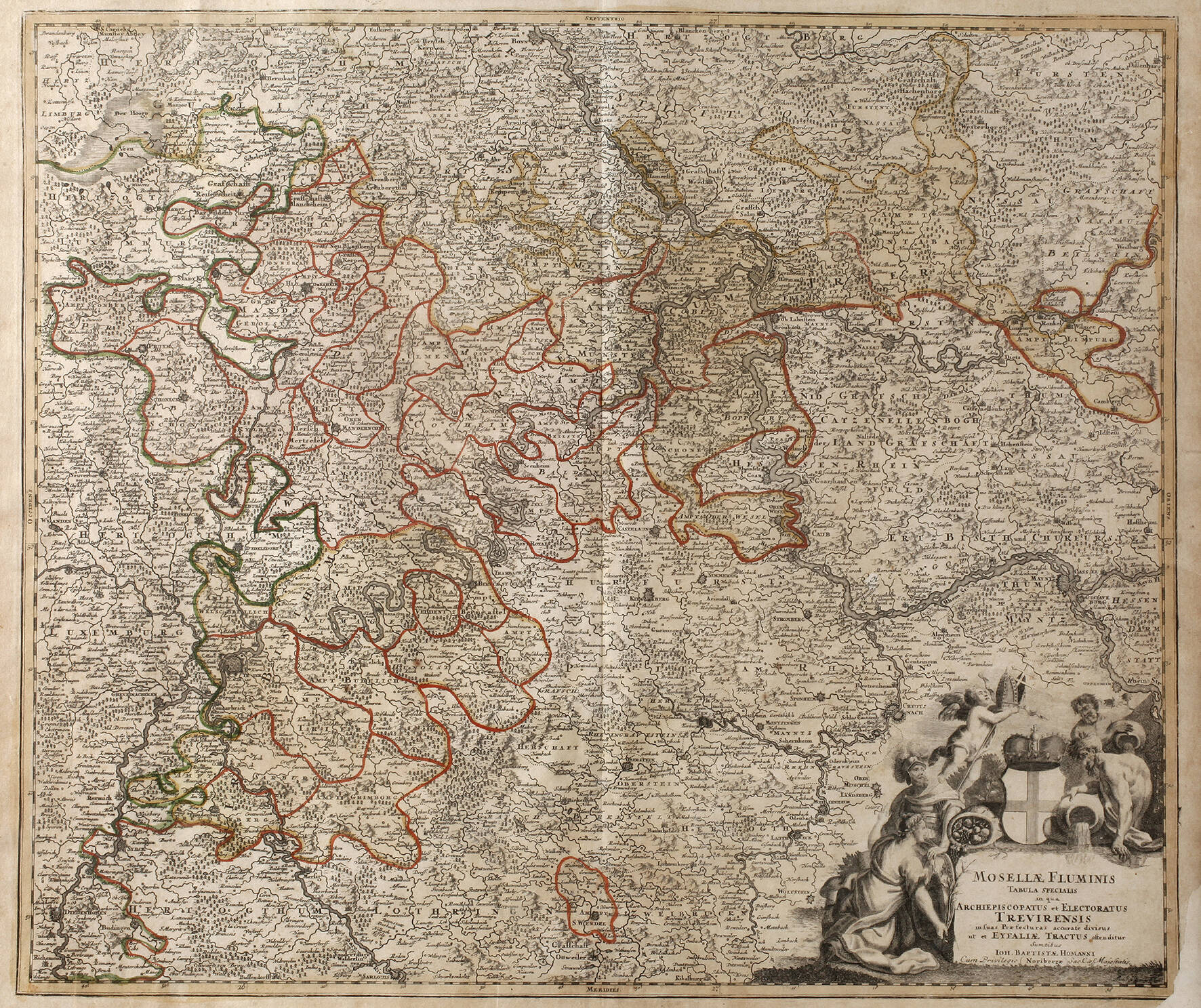 Johann Baptista Homann, Kupferstichkarte Mosel