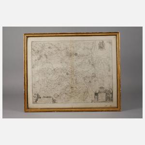 Kupferstichkarte Belgien