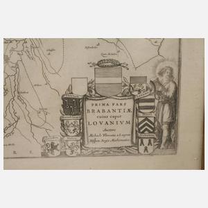 Kupferstichkarte Belgien