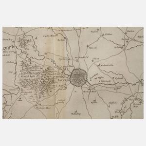 Kupferstichkarte Belgien