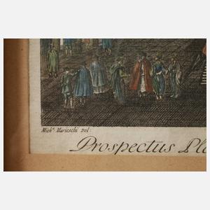 Michele Mariechi, Markusplatz in Venedig