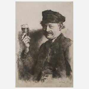 Prof. Wilhelm Leibl, "Der Trinker"