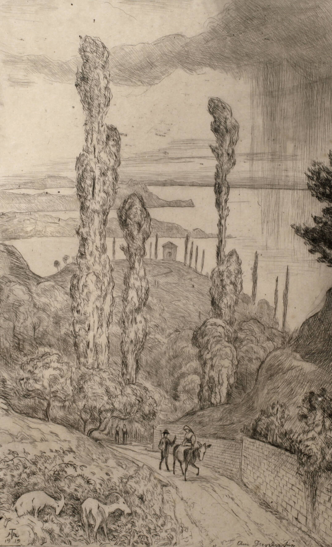 Prof. Hans Thoma, "Am Gardasee"