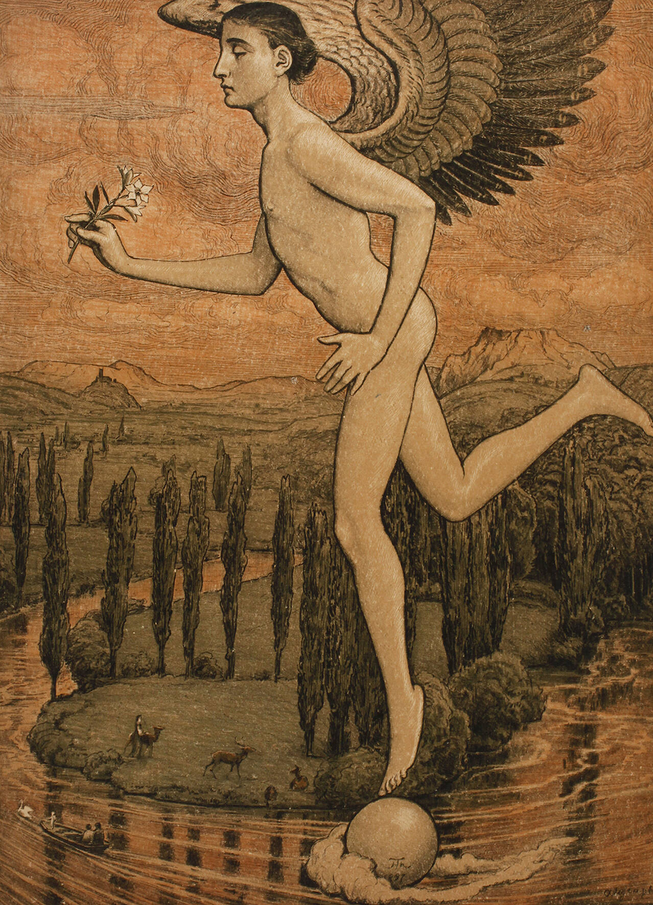 Prof. Hans Thoma, "Der Traum"