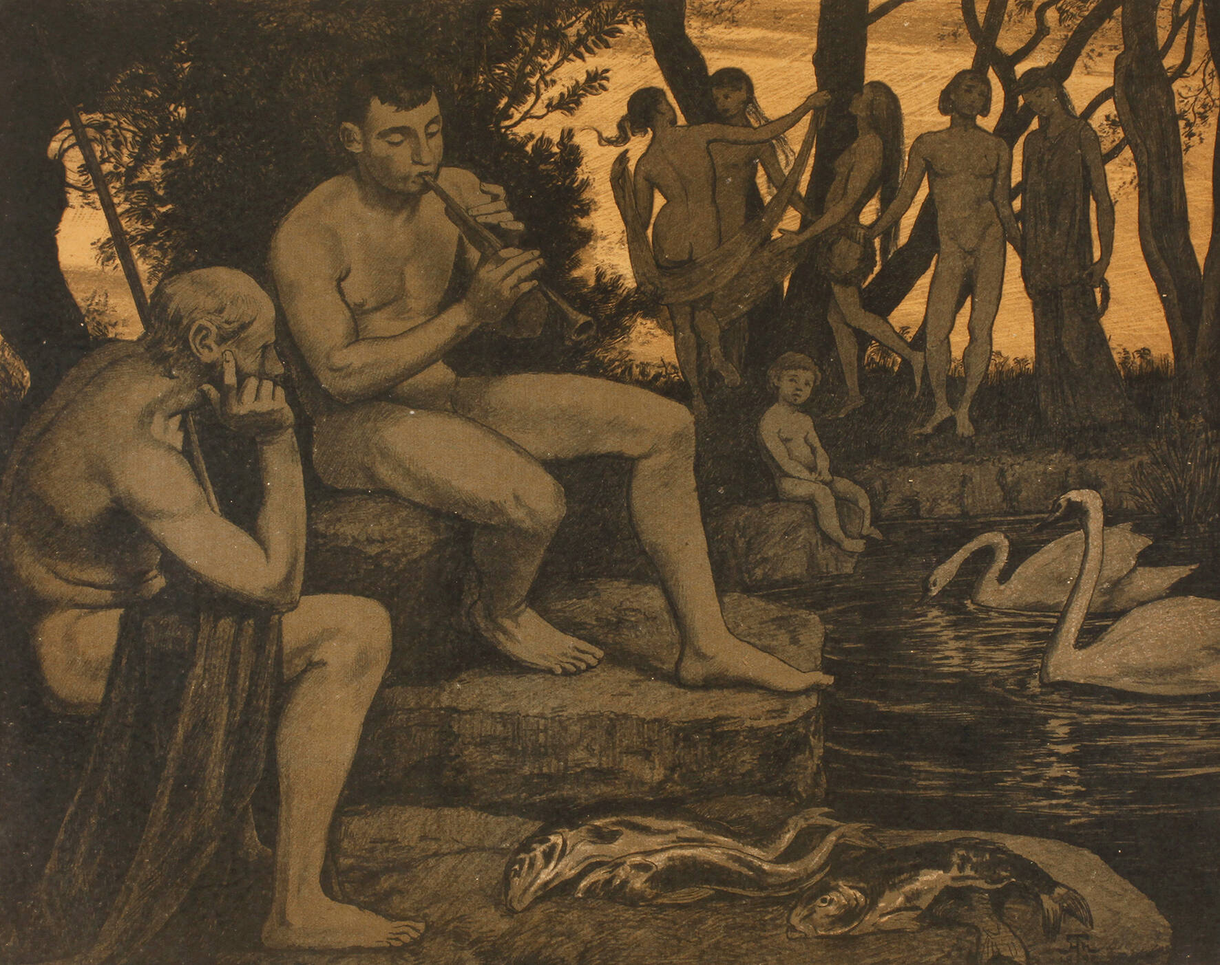 Prof. Hans Thoma, Am Wasser