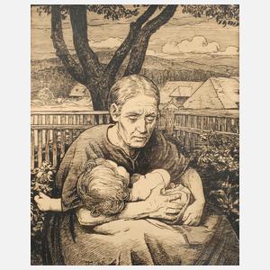 Prof. Hans Thoma, Bauernmutter