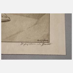 Franz von Bayros, "Die fünf Sinne - Das Gesicht"