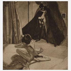 Franz von Bayros, "Die fünf Sinne - Das Gesicht"