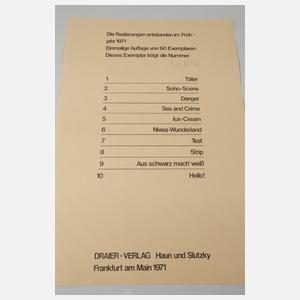 Klaus Böttger Mappe "Sex und Crime"