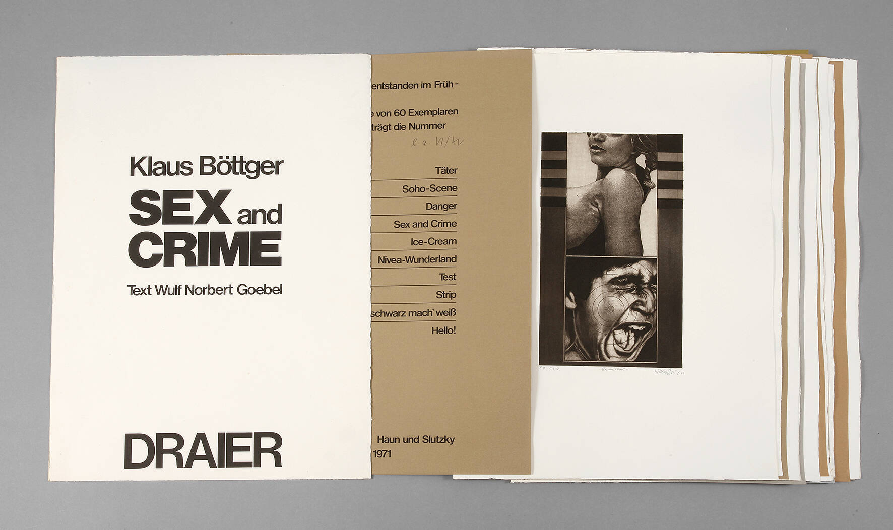 Klaus Böttger Mappe "Sex und Crime"