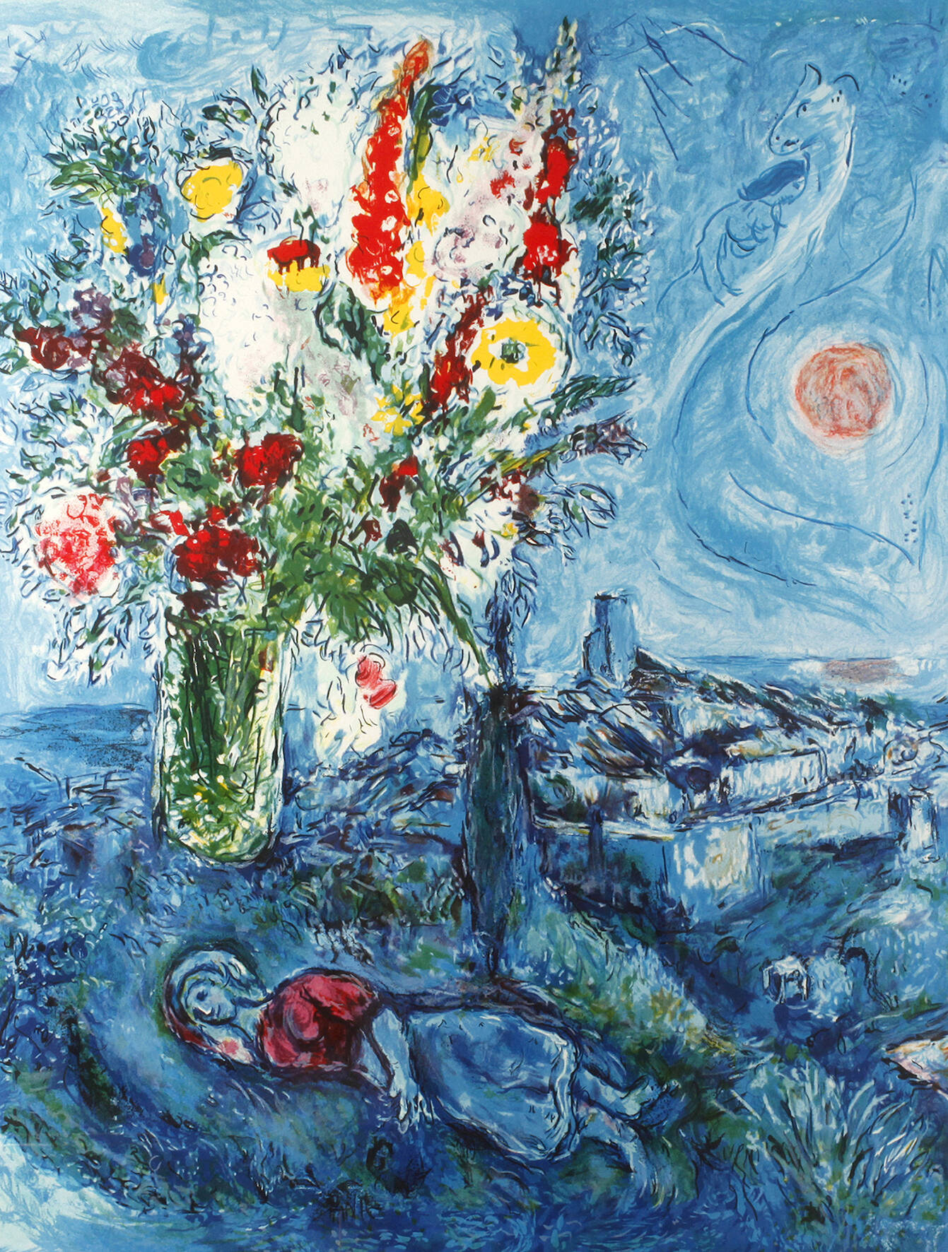 Marc Chagall, Träumende Frau