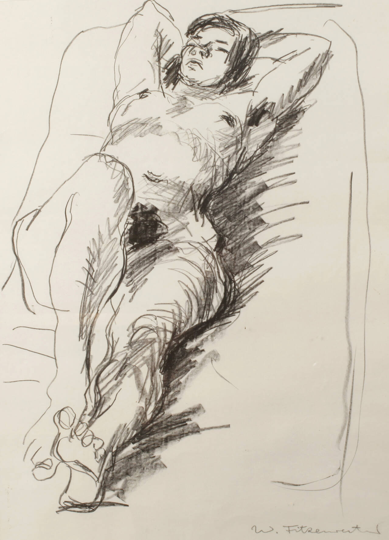 Wilfried Fitzenreiter, Liegender Akt