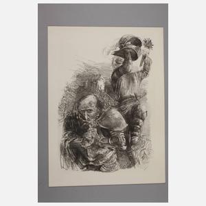 Prof. Bernhard Heisig, "Ritter und Bauer"