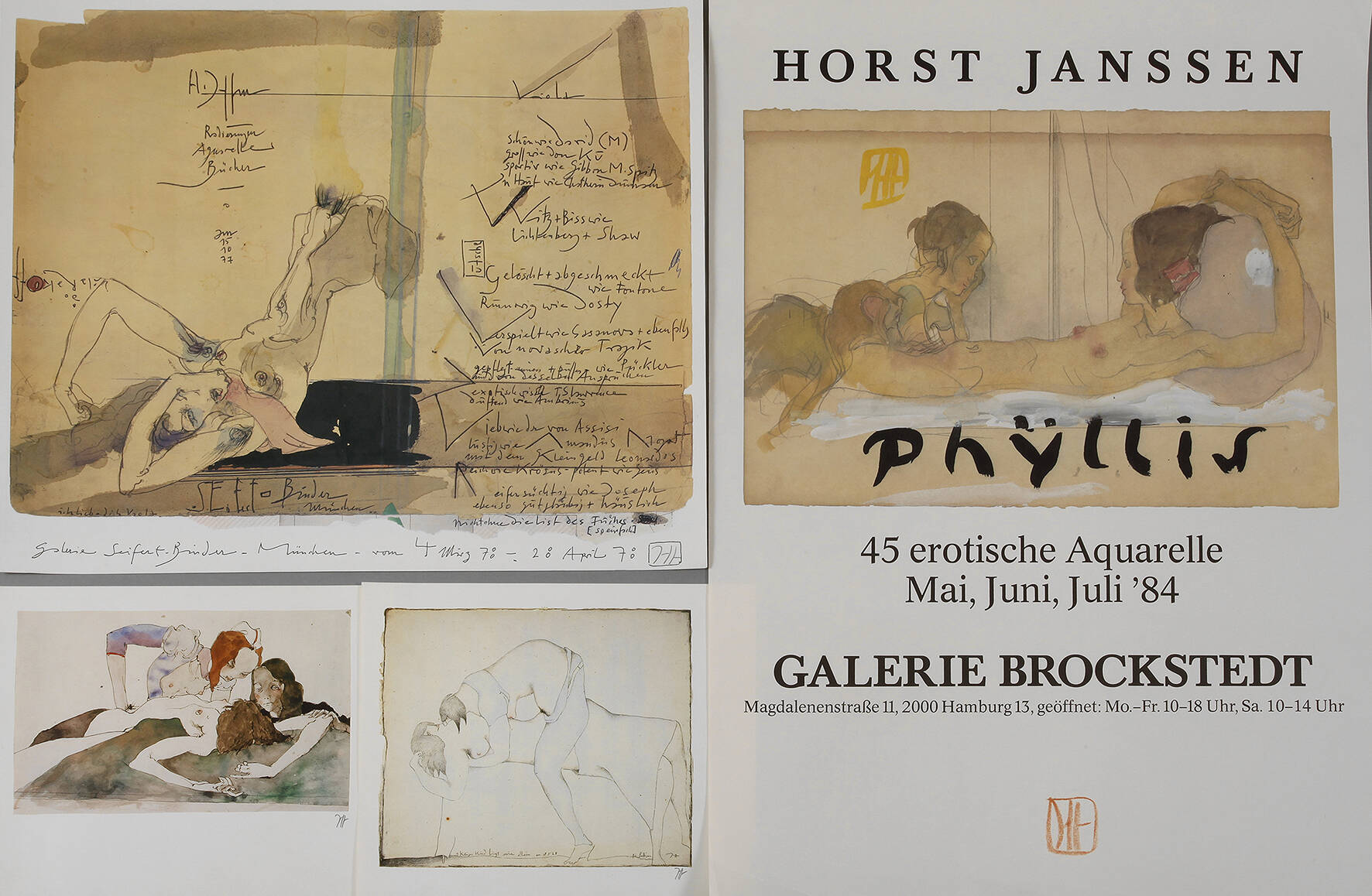 Horst Janssen, Sammlung erotische Kunstdrucke