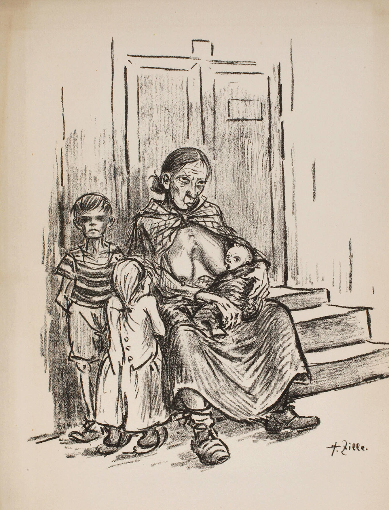 Prof. Heinrich Zille, "Hunger"