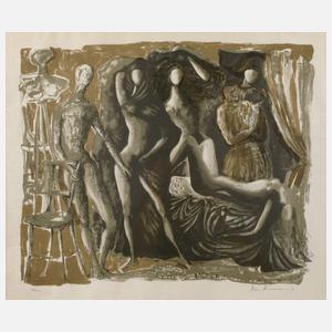 Prof. Mac Zimmermann, Akte im Atelier