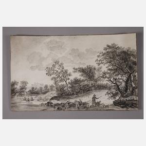 Zwei Landschaftszeichnungen