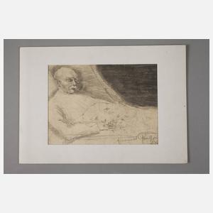 Emanuel Grosser, Bismarck auf dem Sterbebett