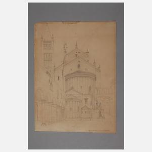 Max Hauschild attr., Ansicht des Doms in Verona