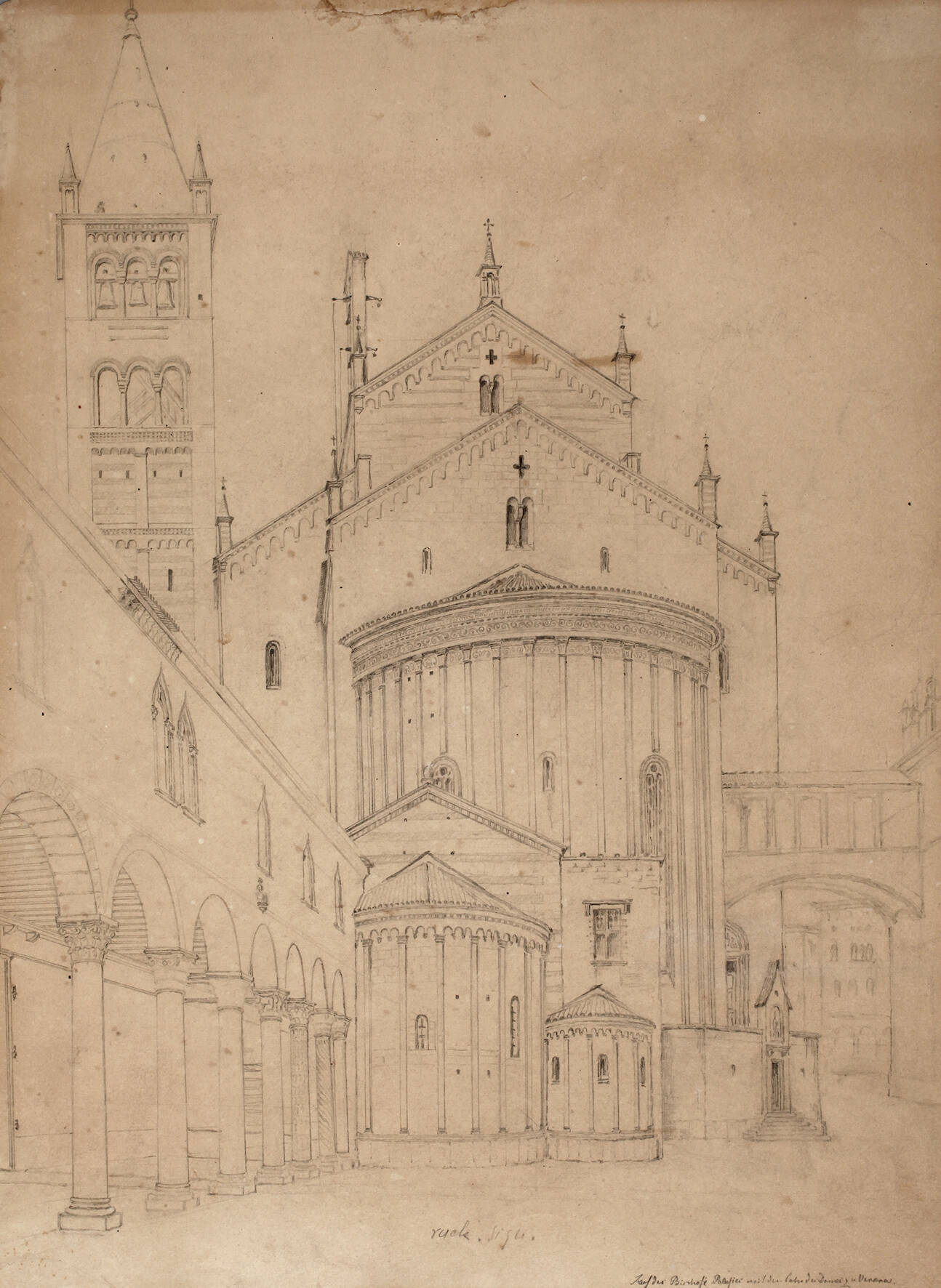 Max Hauschild attr., Ansicht des Doms in Verona