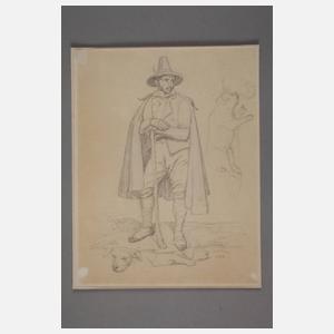 Johann Hermann Kretzschmer attr., 2 Studienblätter