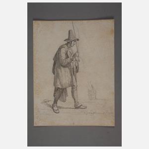 Johann Hermann Kretzschmer attr., 2 Studienblätter