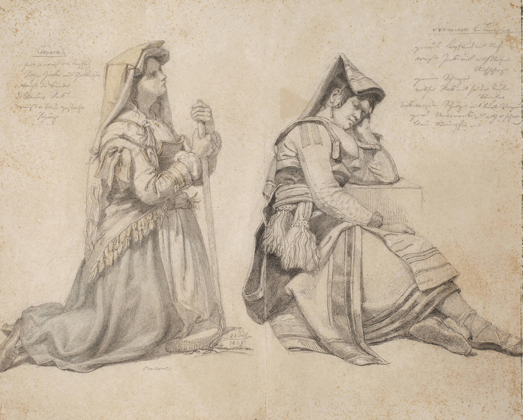 Johann Hermann Kretzschmer attr., Studienblatt