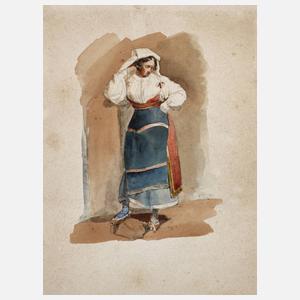 Johann Hermann Kretzschmer attr., Italienerin