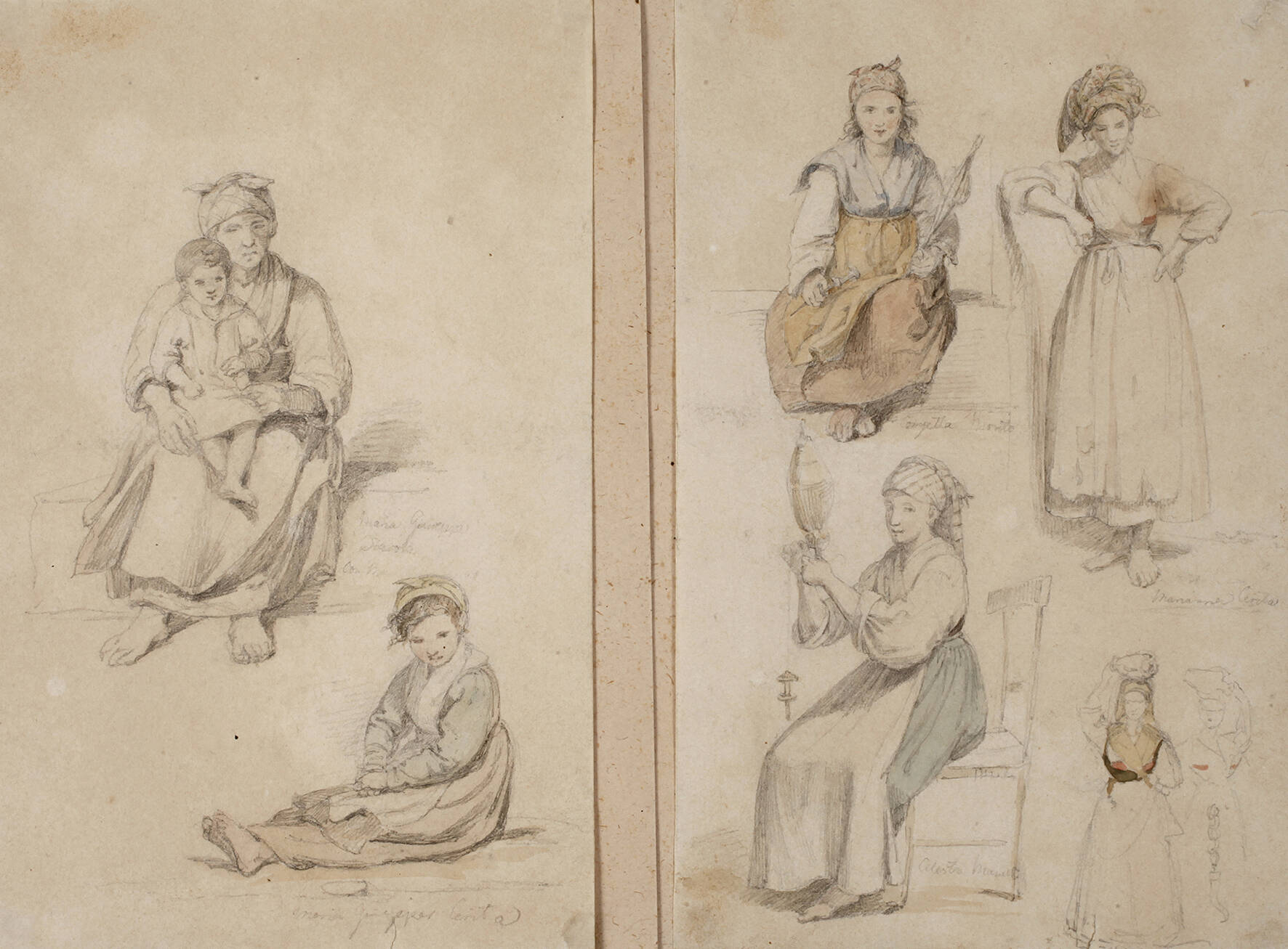 Johann Hermann Kretzschmer attr., Studienblätter