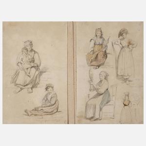 Johann Hermann Kretzschmer attr., Studienblätter