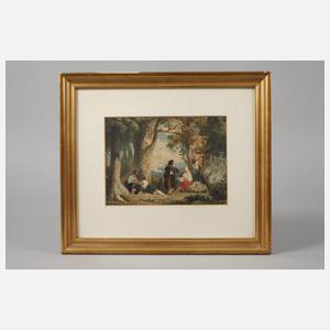 August Weber, Romantische italienische Landschaft