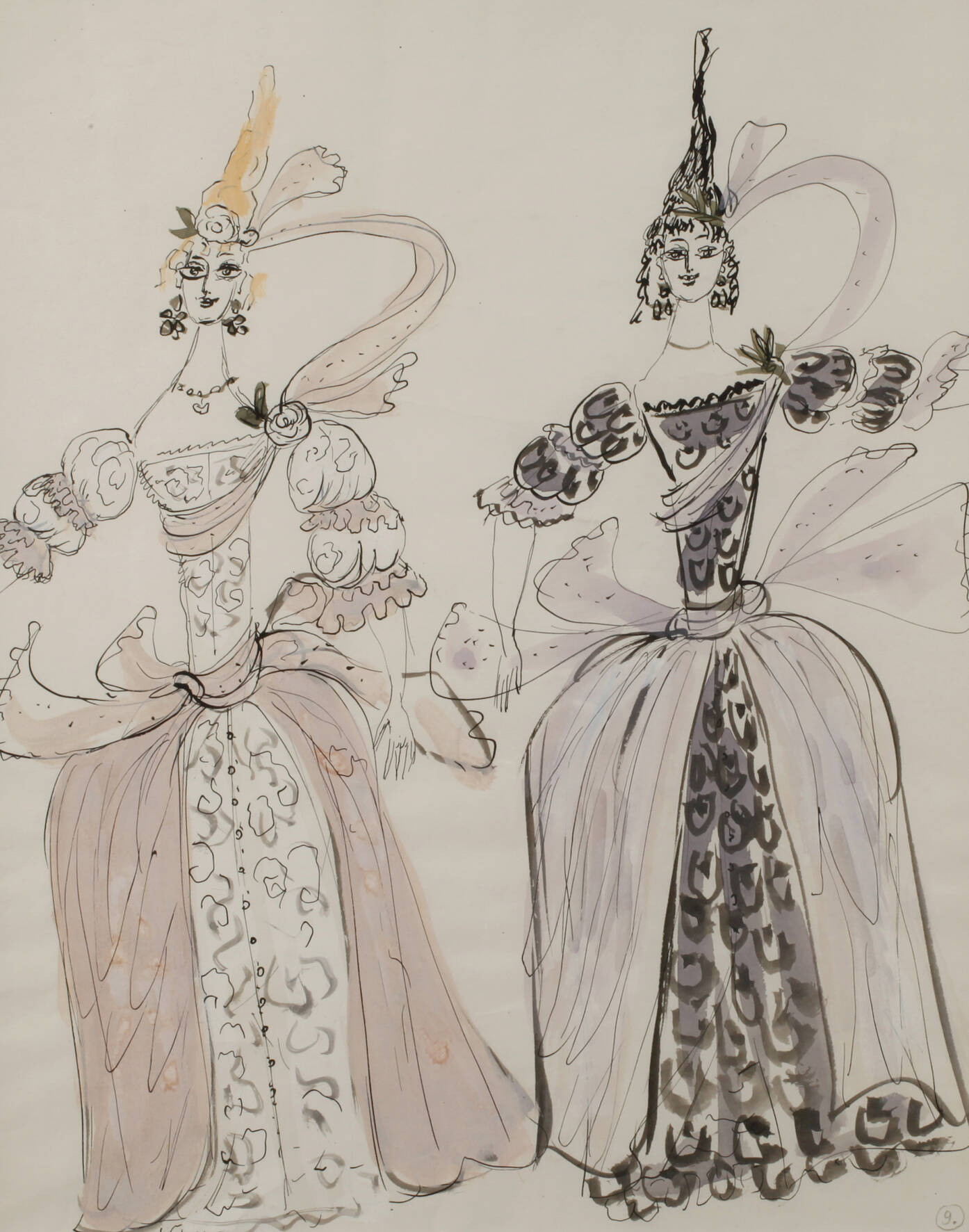 Bele Bachem attr., Hofdamen