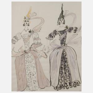 Bele Bachem attr., Hofdamen