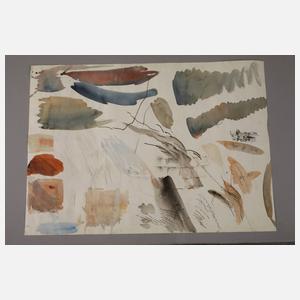 Winston Churchill attr., Flusslandschaft mit Brücke