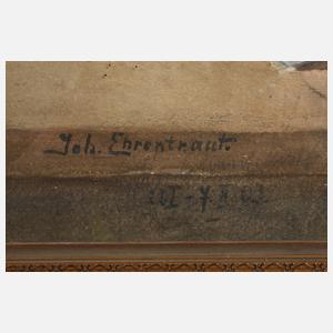 Johannes Ehrentraut, Stillleben mit Rüstung