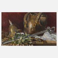 Johannes Ehrentraut, Stillleben mit Rüstung111