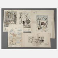 Fritz Fischer, Konvolut Märchenillustrationen111