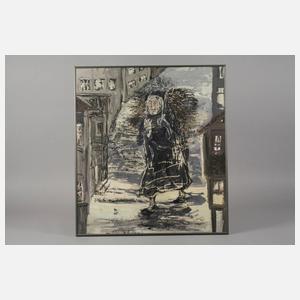 Dora Grabosch, "Regennasse Strasse"