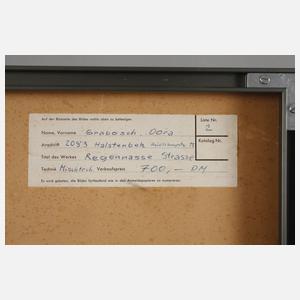 Dora Grabosch, "Regennasse Strasse"