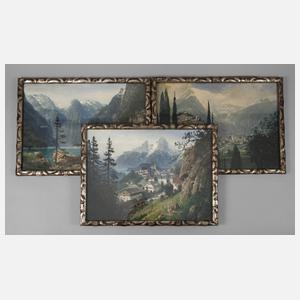 Johann Hering, Drei Alpenlandschaften