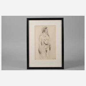 Walter Höfner, Stehender Damenakt