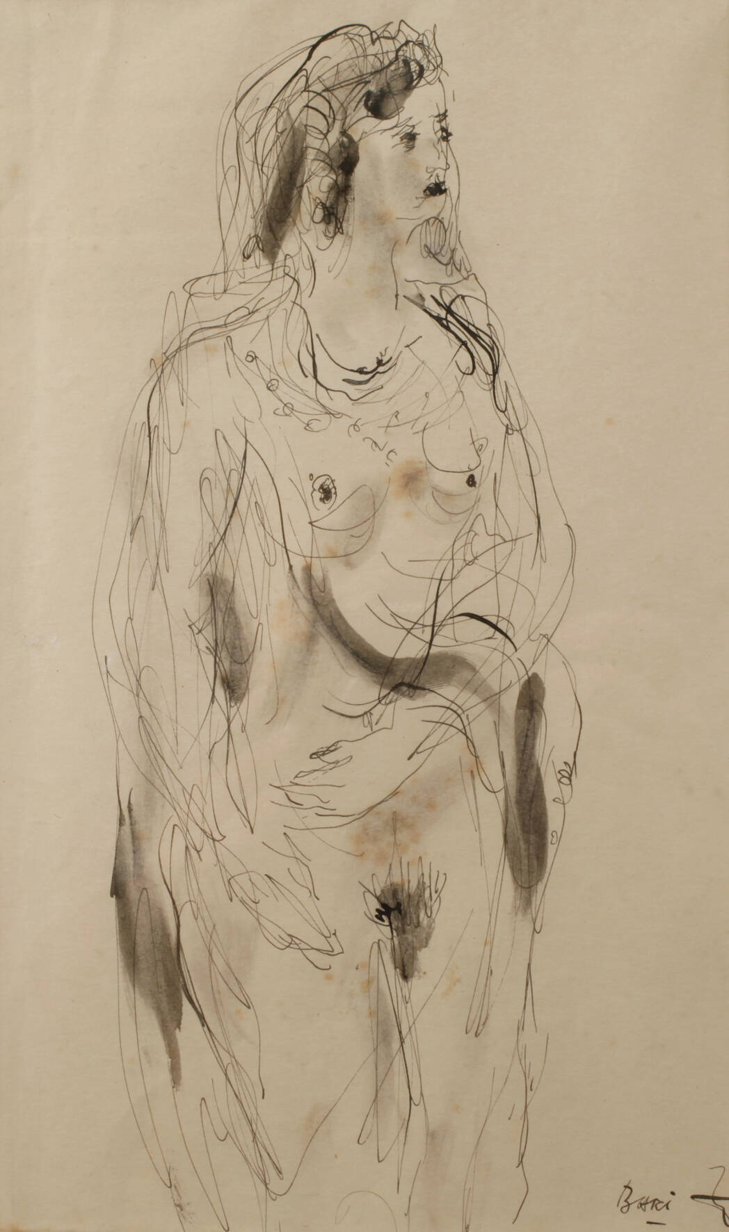 Walter Höfner, Stehender Damenakt