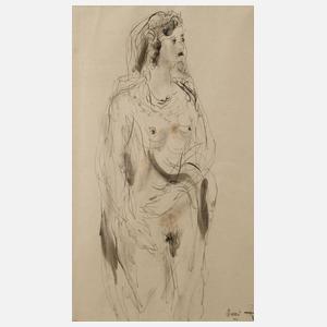 Walter Höfner, Stehender Damenakt