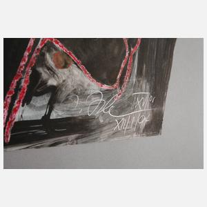 Wolfgang Isle, Menschen neben der Treppe,