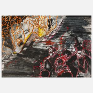 Wolfgang Isle, Menschen neben der Treppe,