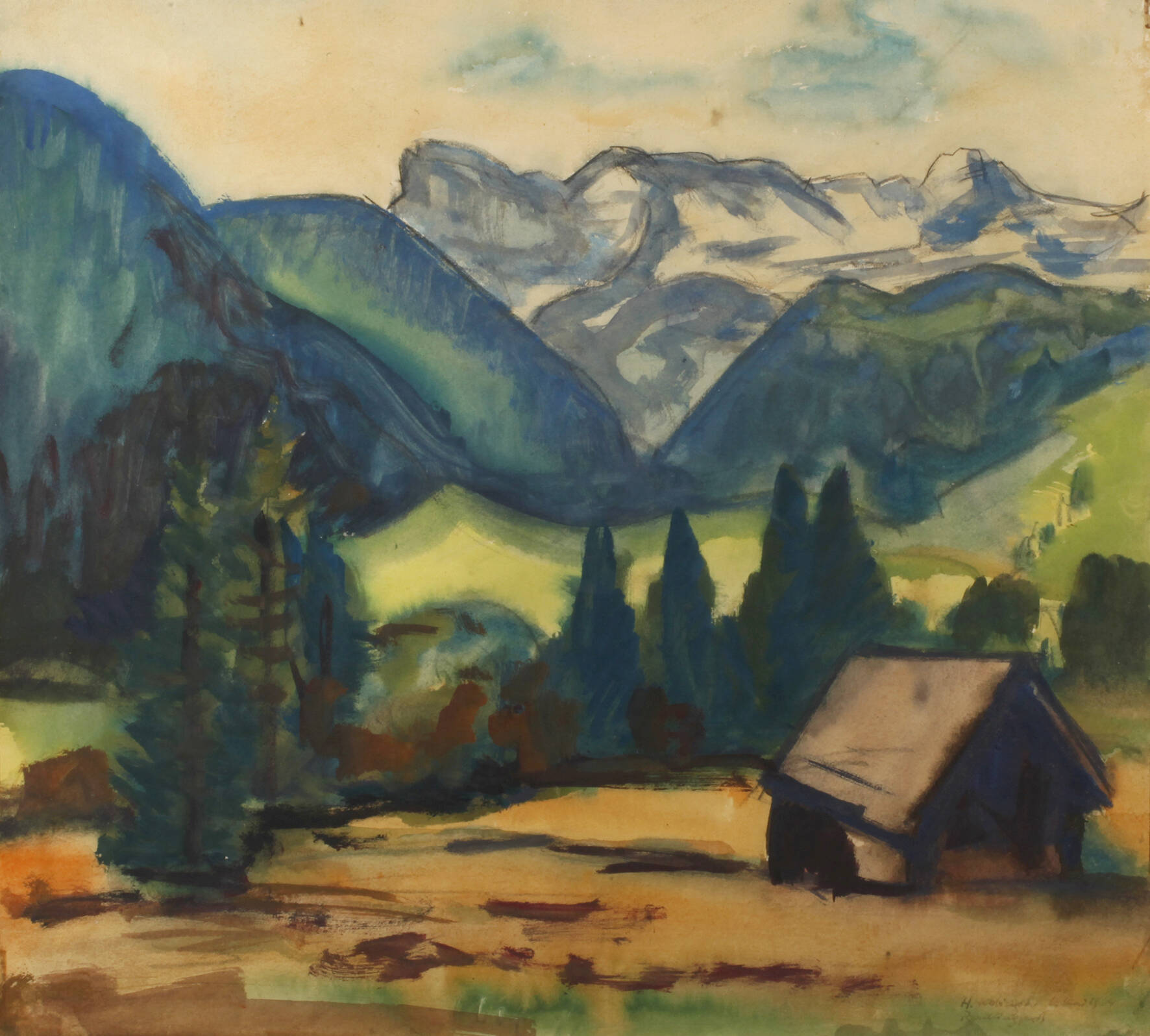 Hanns Kobinger, Alpenlandschaft