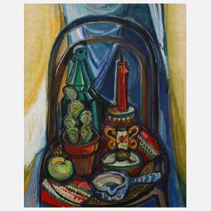 Rudolf Lühr, Stillleben mit Kaktus und Kerze