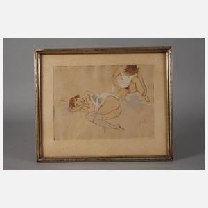 Otto Schoff, Erotische Zeichnung